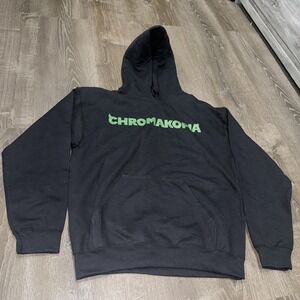 Chromakopia Hoodie Mens M Black Graphic Pullover Pockets Spellout Logo Tyler